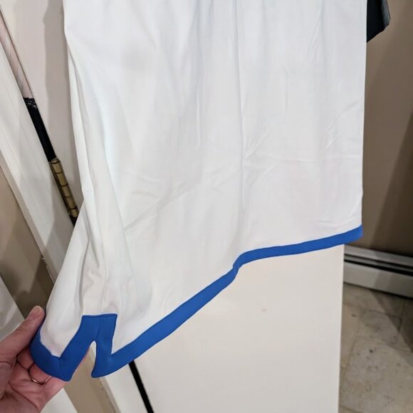 RARE HTF Tuckernuck Addison Bay Rally Tennis Dress M NWT Super White Cerulean - Picture 12 of 14